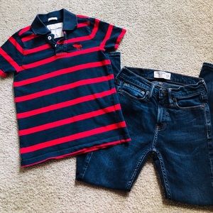 Kids Abercrombie Polo & Jeans Set